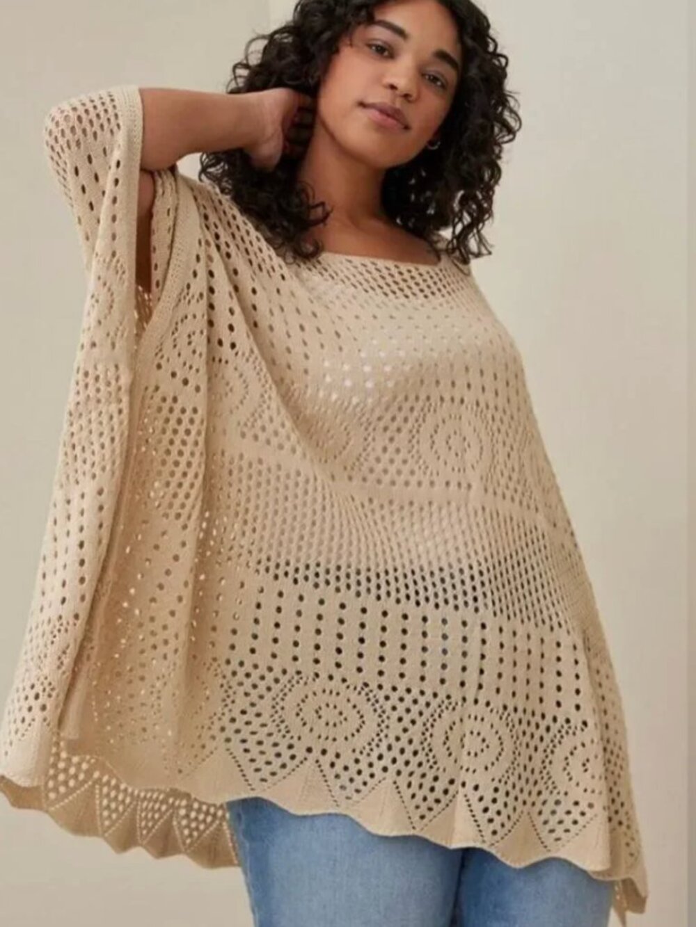Torrid Crochet Knit Ruana